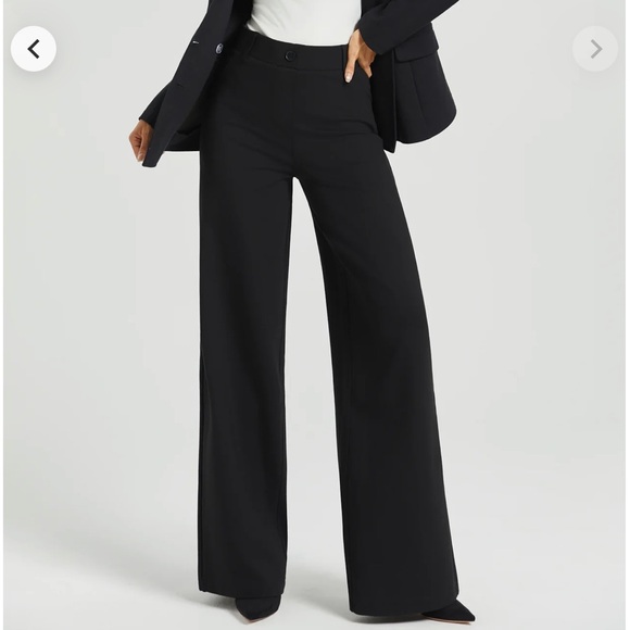 Betabrand Pants - Betabrand Classic Black Wide-Leg Pants